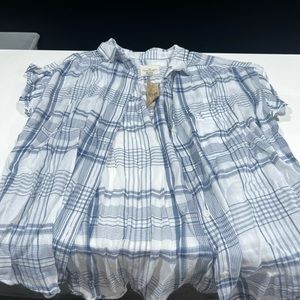 Button up plaid shirt